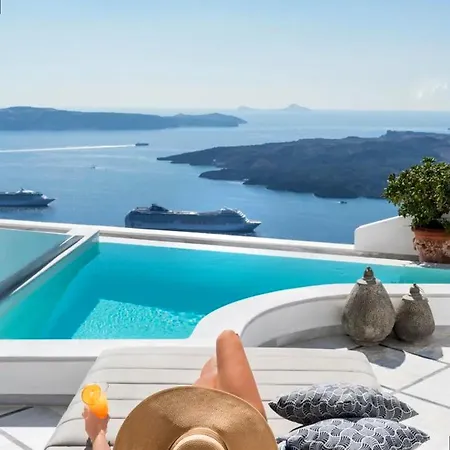 Antelize 10 Guests W Pool Santorini